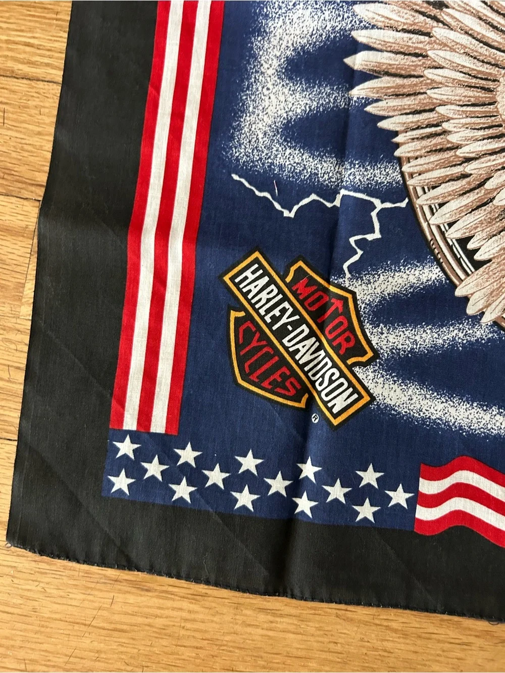Harley-Davidson Navy Black Red White Eagle Bandana